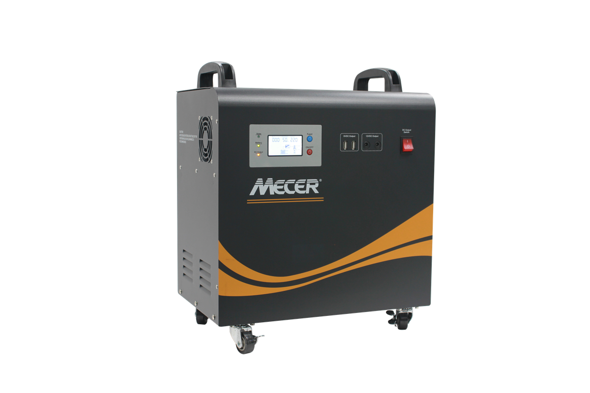 Mecer 2Kw 24V 2x100A Bat Pure Sine Wave includes 800W Solar charge Controller - Battery Warranty ...