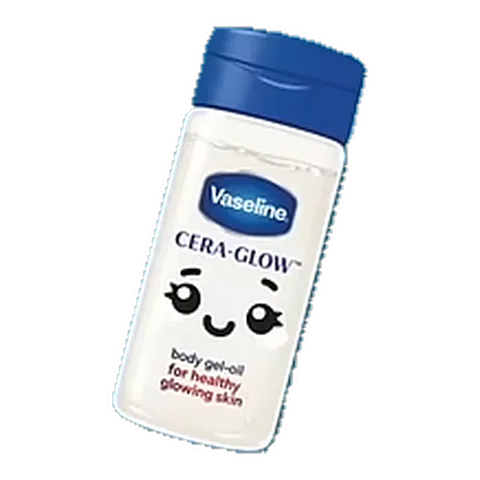 Vaseline Cera Glow Body Gel Oil sticker - Checkers Stickables