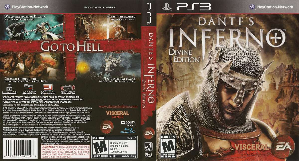 Dante`s Inferno Divine Edition PS3 Game In Stock (swadocop)