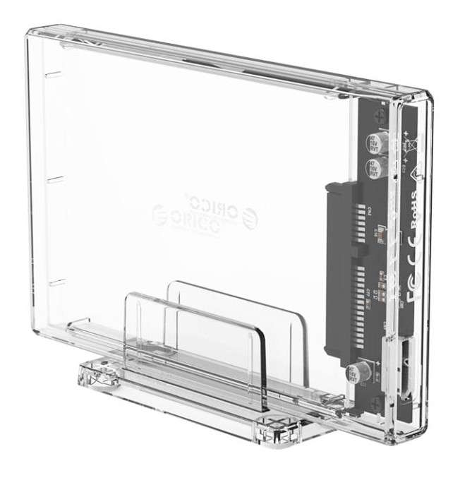 Orico 2.5 USB3.0 External Hard Drive Enclosure Transparent - Orico