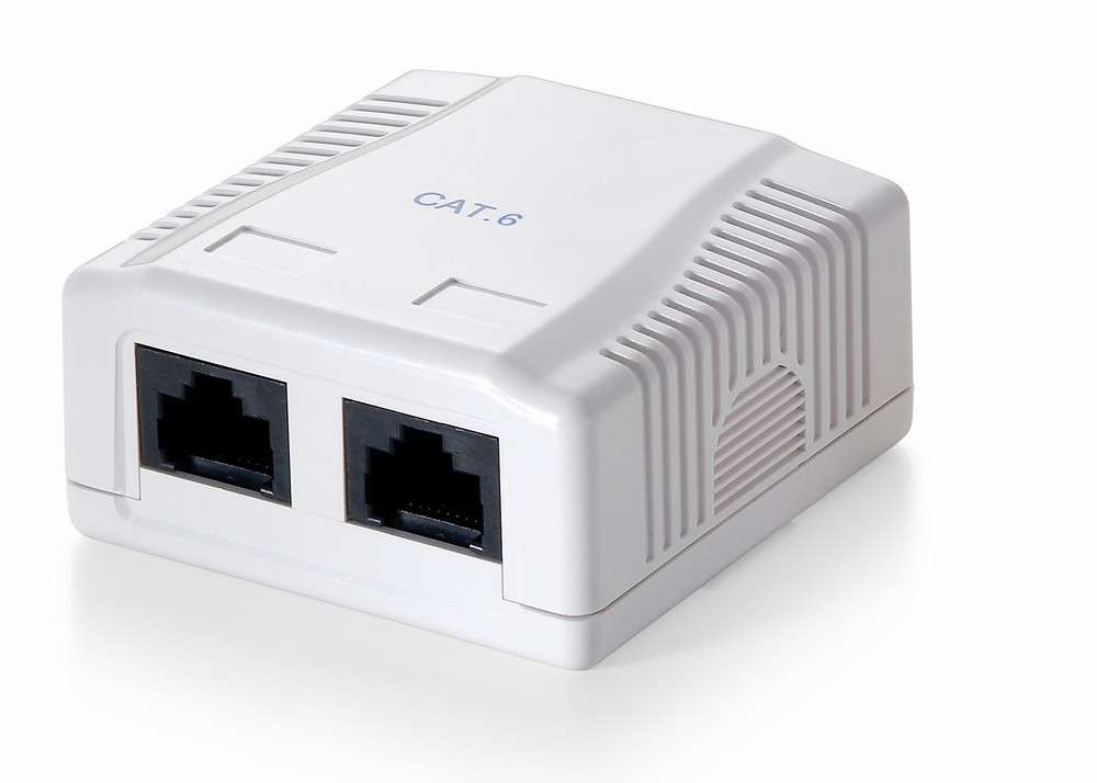 Equip 2-Port Cat.6 Surface Mounted Box - Equip