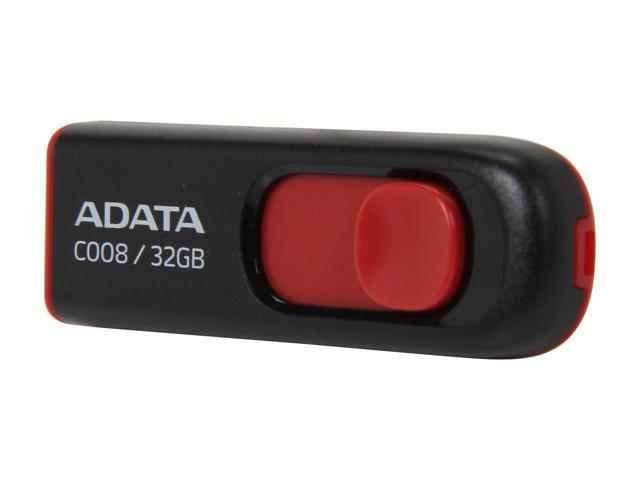 Adata C008 Capless Sliding USB 2.0 Flash Drive 32GB - Adata