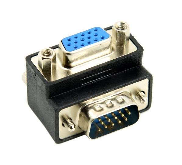 VGA Male to VGA Female 90 Degree Adapter