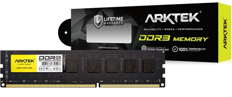 Arktek 8GB DDR3 1600Mhz 1.5v CL11 Desktop Memory - Arktek
