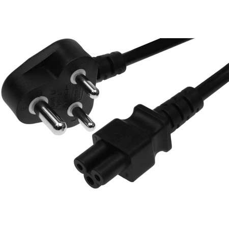 Power Plug 3-Prong to IEC C5 Cable 1.5 Meter