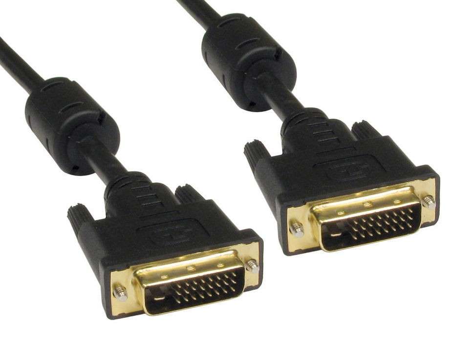 DVI 24+1 Pin Male to Male Cable 1.8 Meter