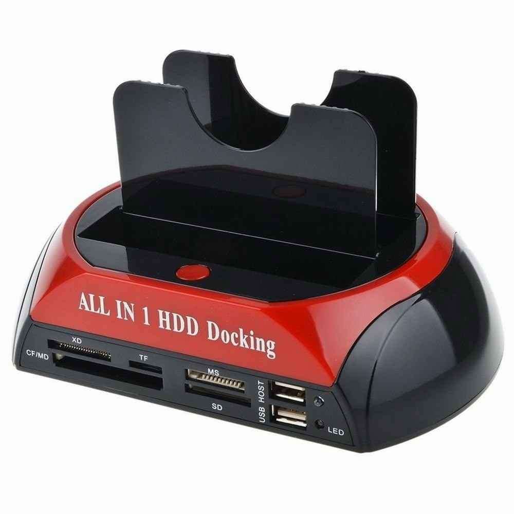 Hard Drive Docking Station and Memory Card Reader Single SATA