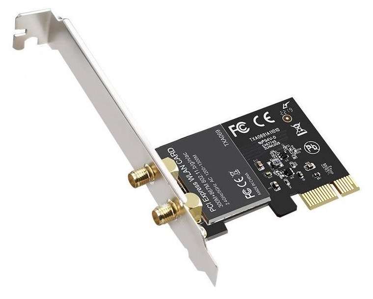 Diewu Dual Band 10/100/1300Mbps WIFI PCI-E Card - Diewu