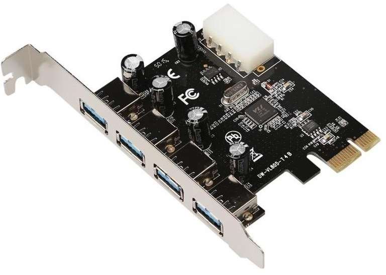 Diewu 4-Port USB 3.0 Expansion Card PCI-E - Diewu