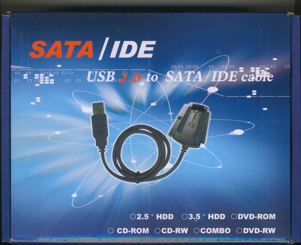 USB to IDE/SATA Adapter Kit with Power Supply