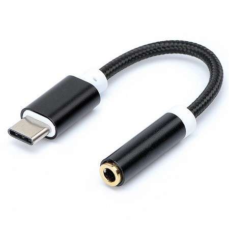 USB Type C To Aux 3.5mm Female Adapter 10cm