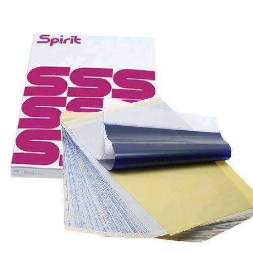 Tattoo Stencil Transfer Spirit Paper Hectograph Carbon - 100 sheets