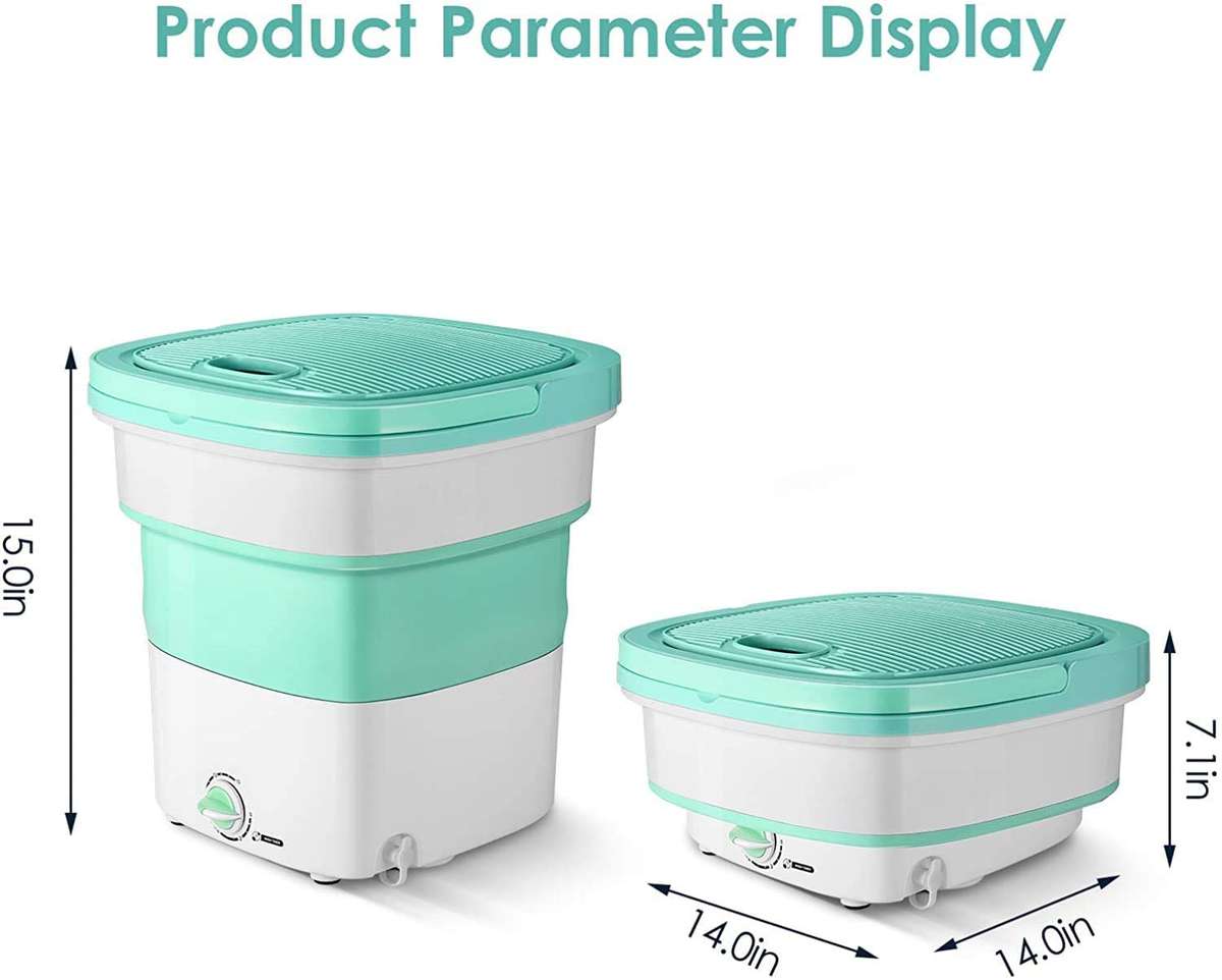 Portable Folding Laundry Ultrasonic Semi-automatic Clothes Washing Machine