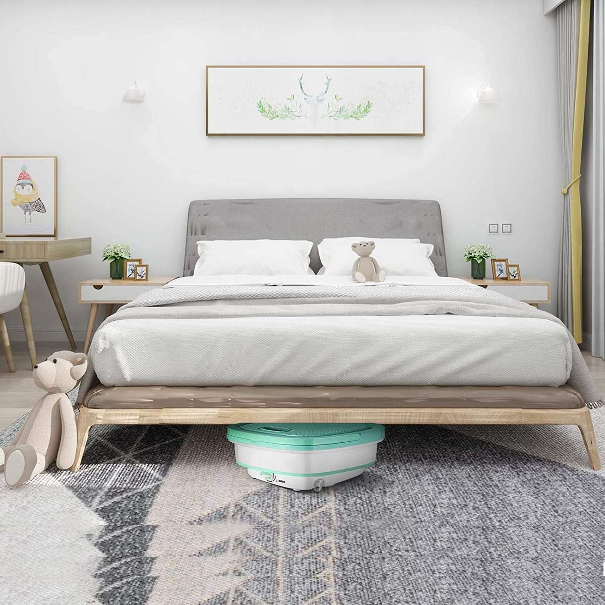 Portable Folding Laundry Ultrasonic Semi-automatic Clothes Washing Machine