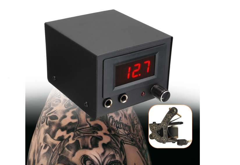 Digit LCD Digital Tattoo Machine Power Supply 220V