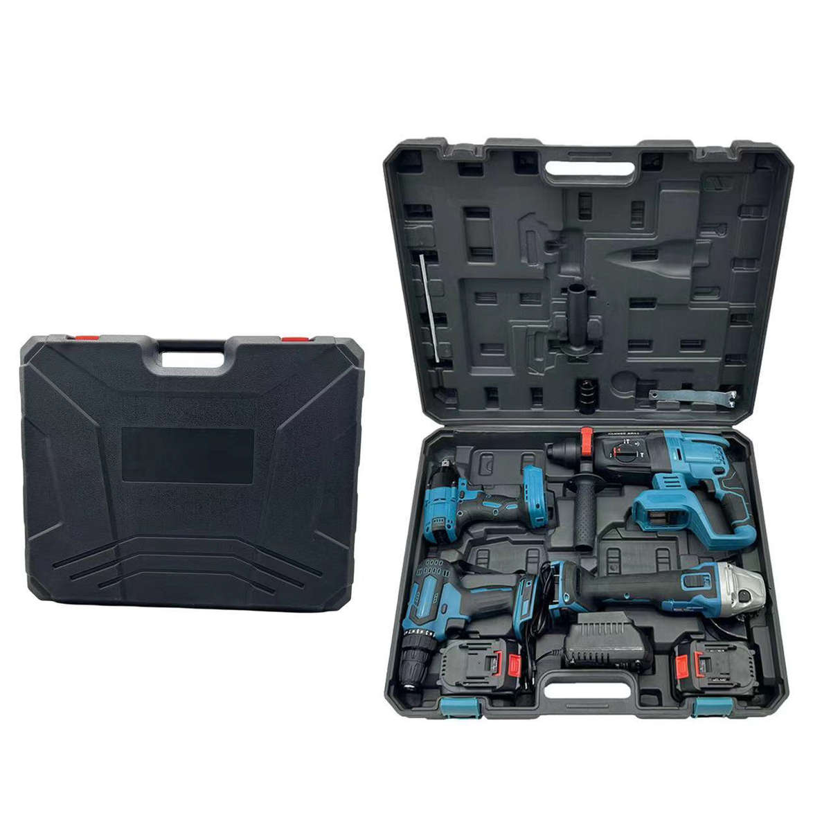 4Pcs Heavy Duty 48V Cordless Power Tool Combo Kit Set