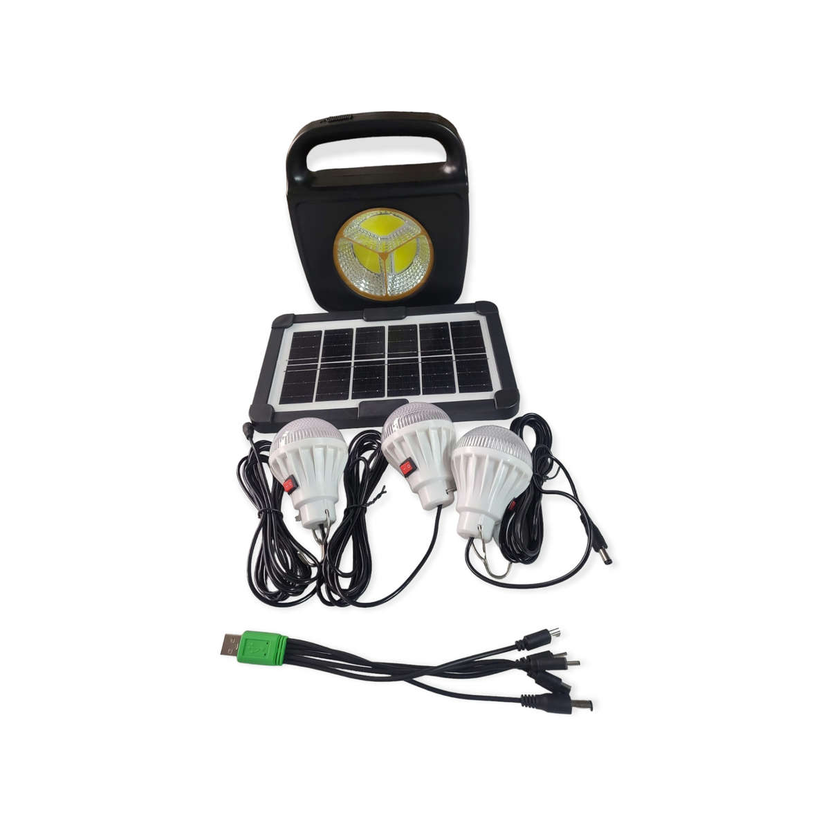 3 Solar Powered Emergency Home System LED Light 100W