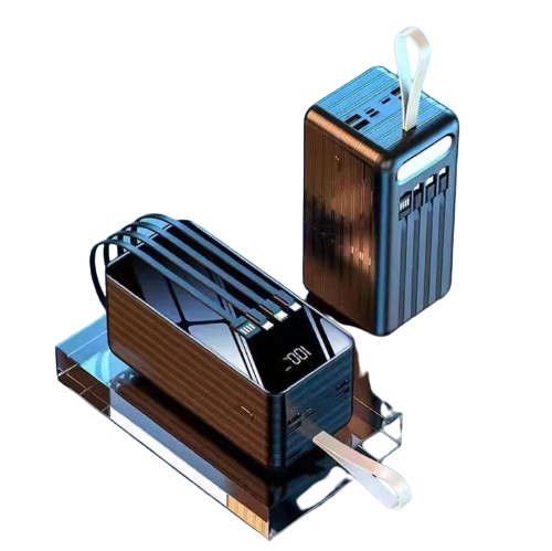 100000mah Power Bank Built In Cable Portable Charger
