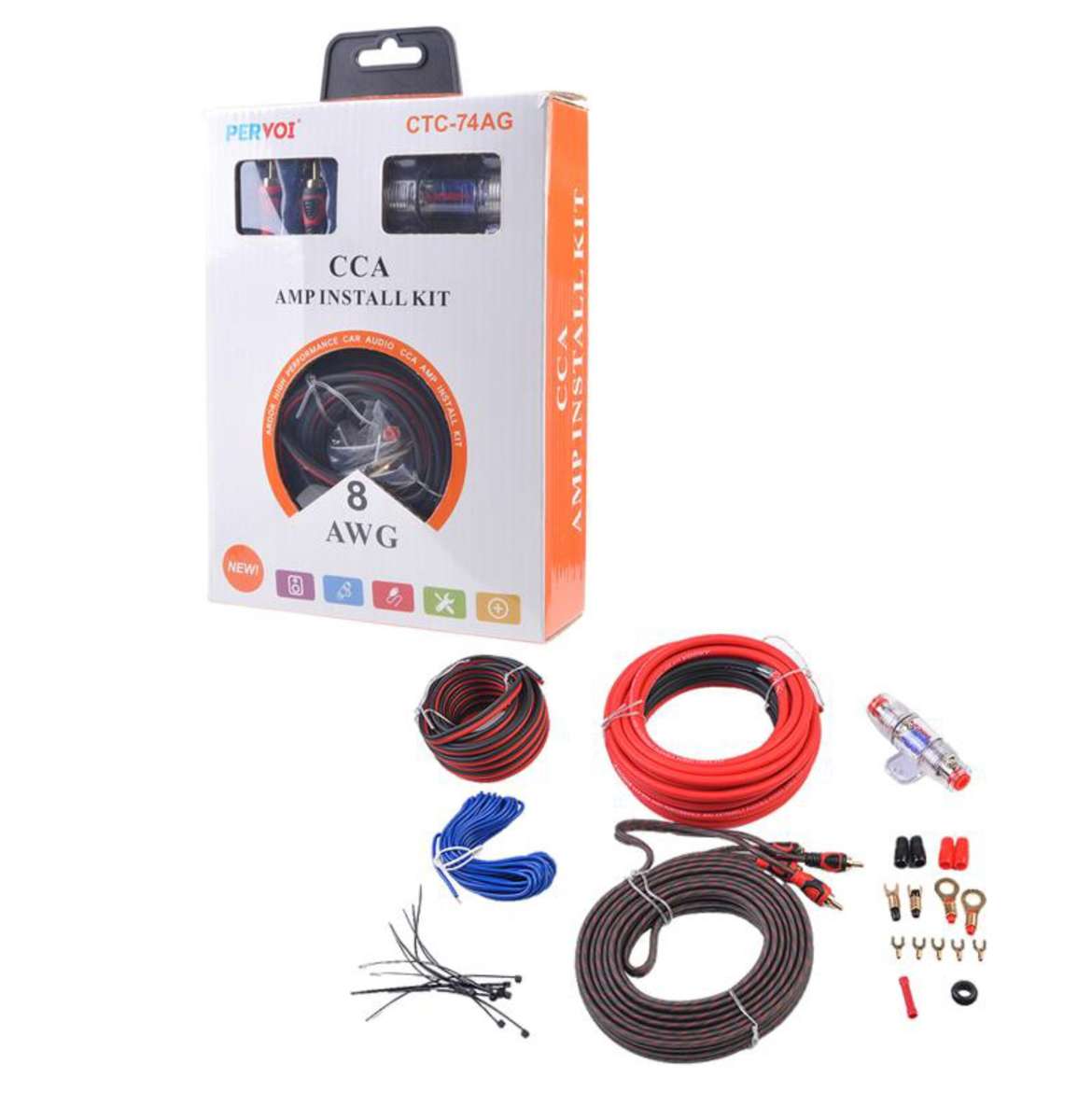 PerVoi CCA amplifier installation kit 2 AWG CTC-76AG