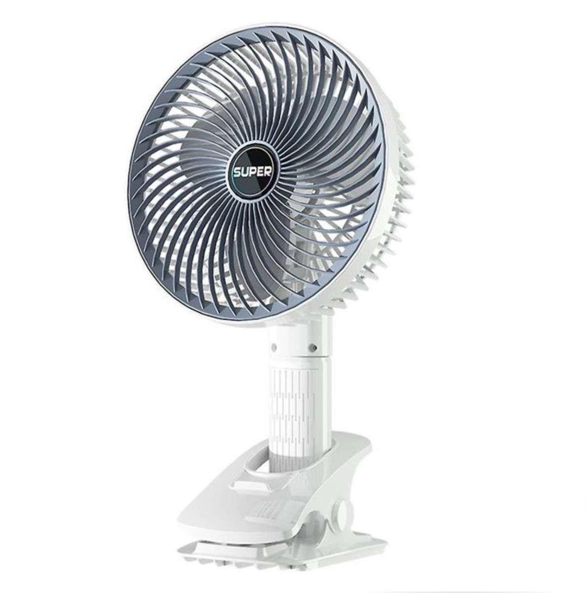 Portable rechargeable desktop clamp fan