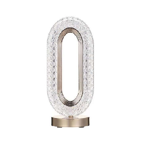 Rechargeable crystal table lamp