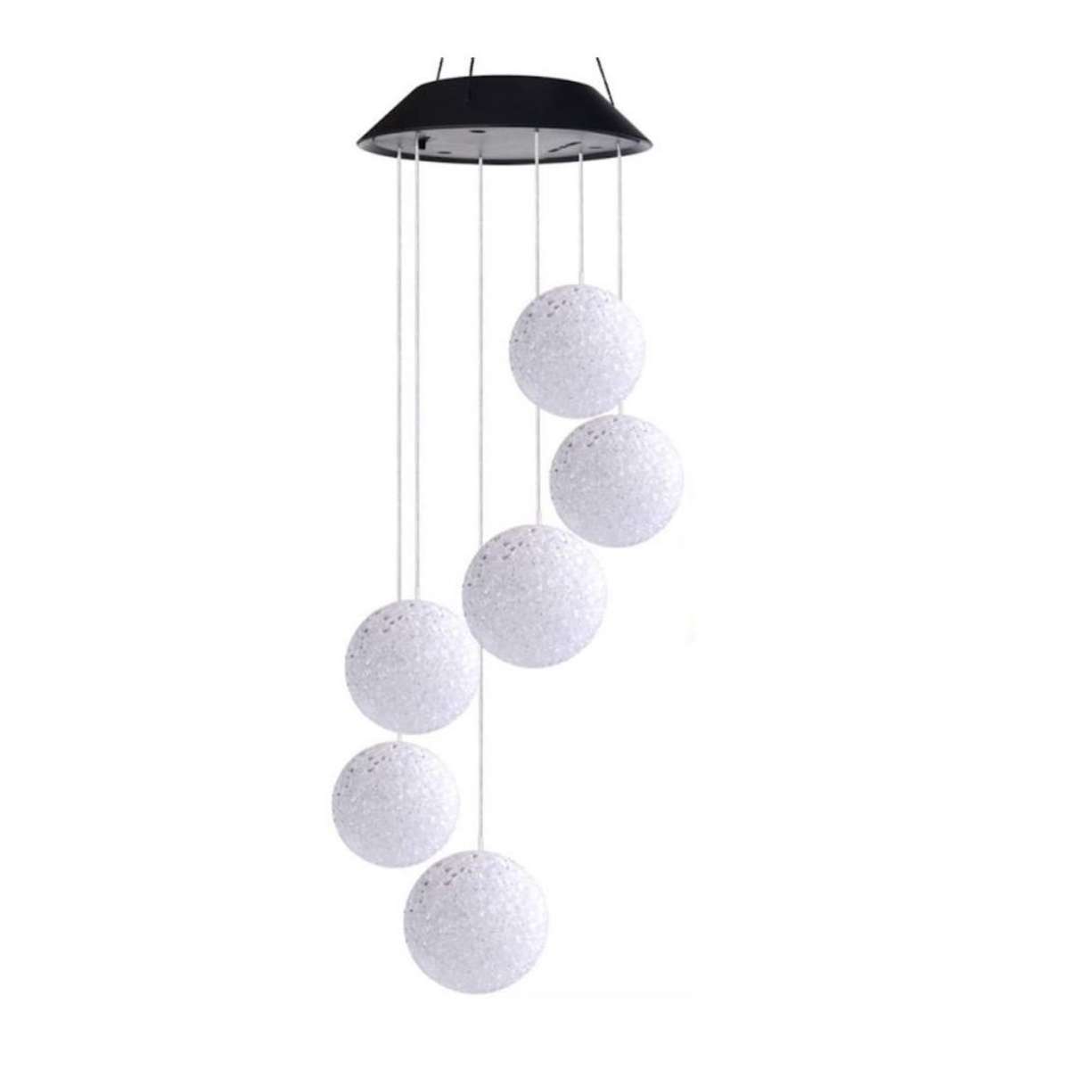 Solar wind chime ball