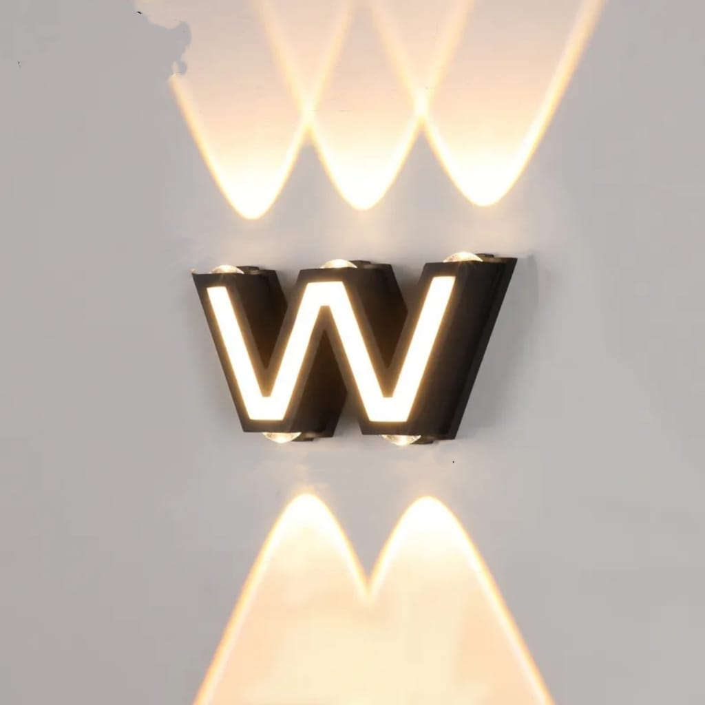 12W 5 LED W Shaped Wall Lamp 3000K