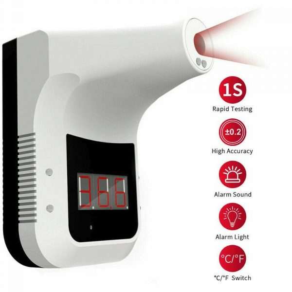 Wall mounted Automatic Infrared Digital Forehead Thermometer