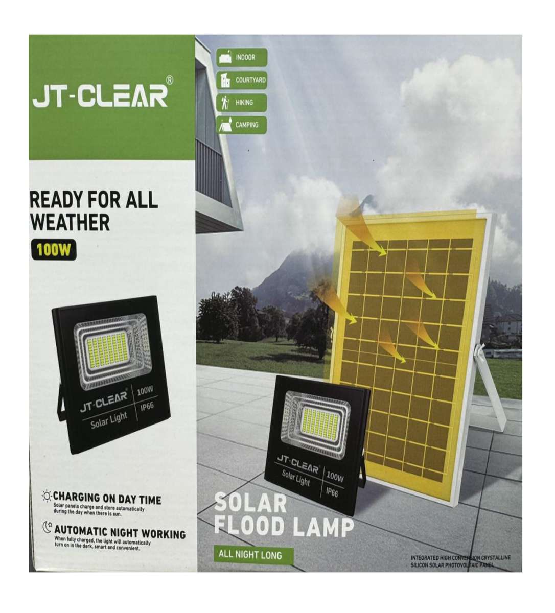 100W Solar flood lamp