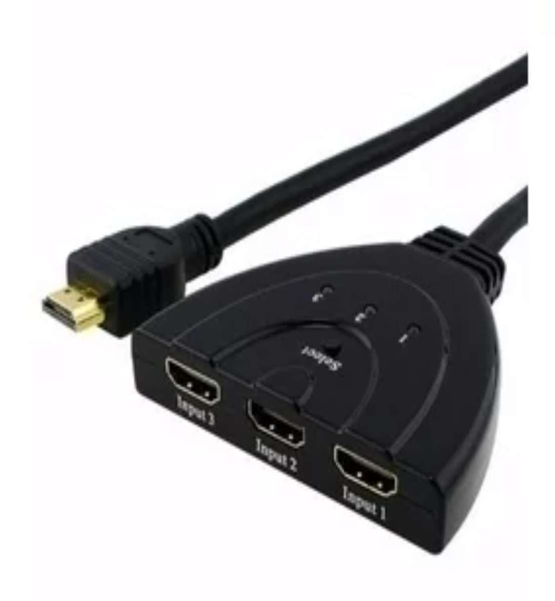 HDMI switch with 3 inputs and 1 output with pigtail