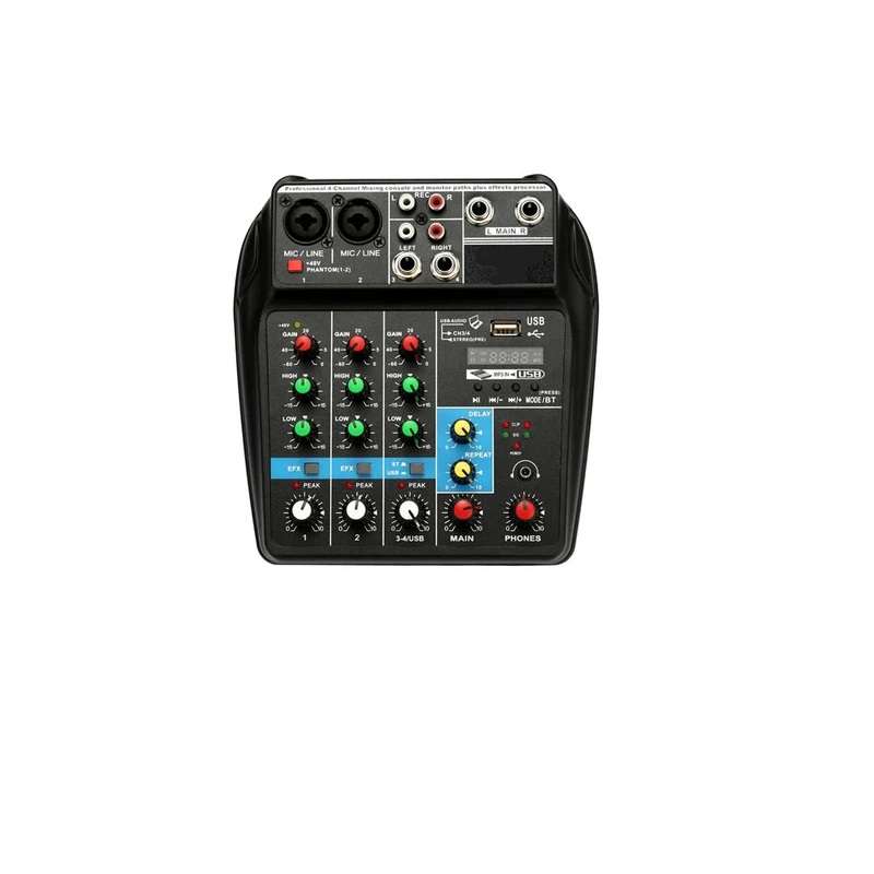 Self-powered 4-Channel Digital Mixer & Bluetooth