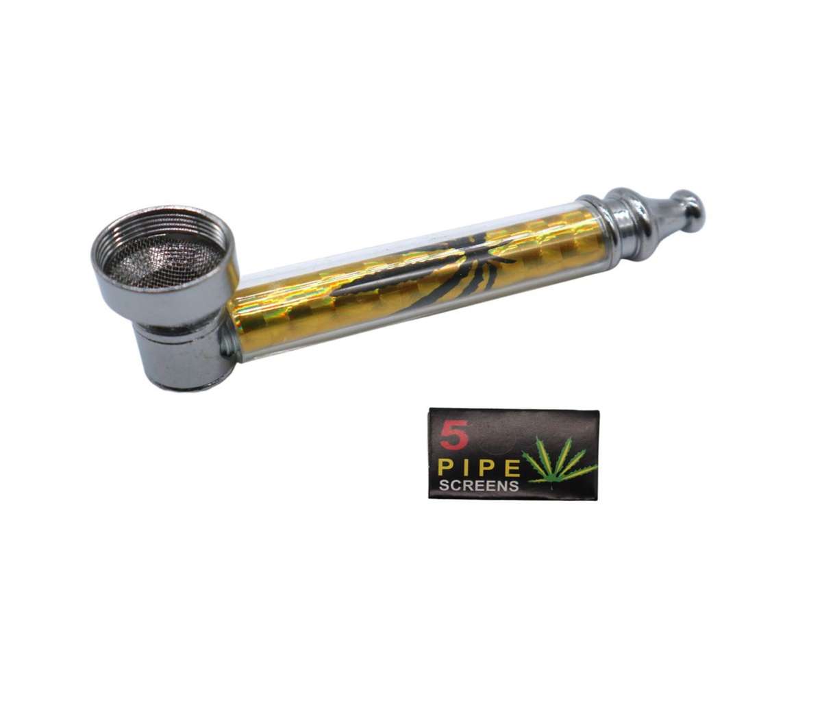 Smoking metal pipe