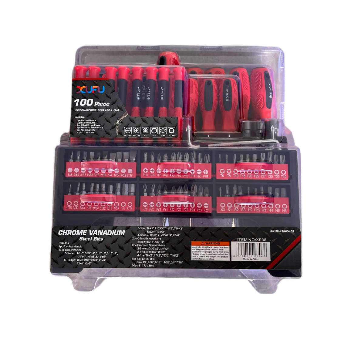 Screwdriver And Drill Bit Set 100pcs