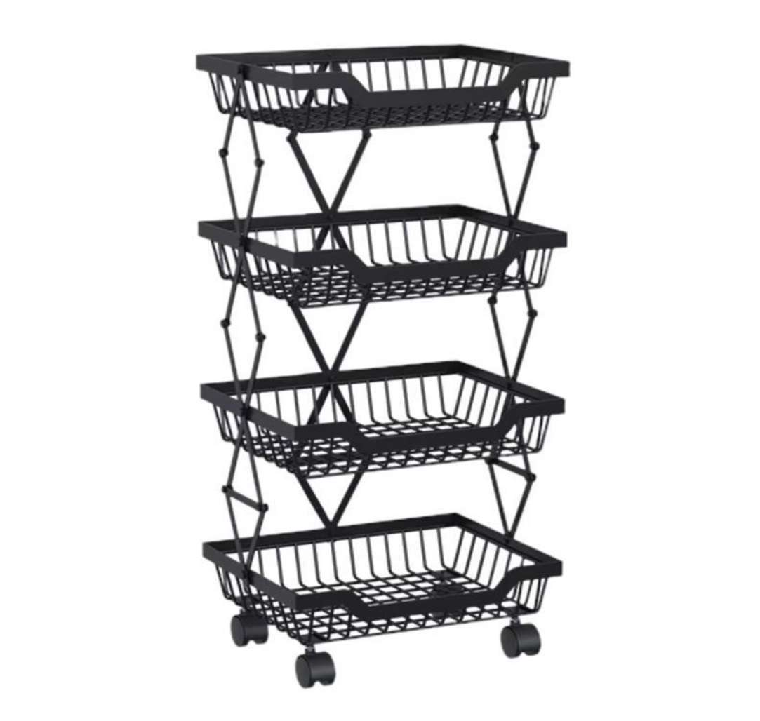 4 Tier vegetable basket storage rack