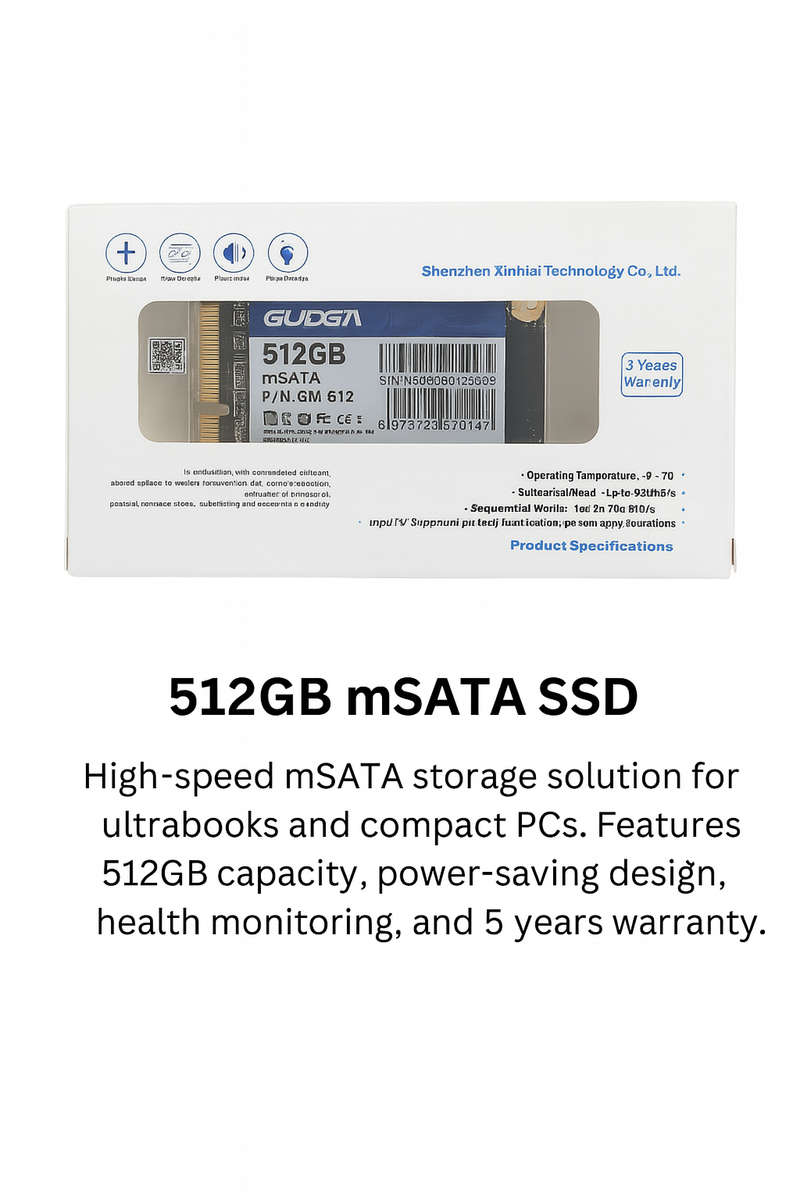 GUDGA 512GB M.2 SATA SSD, Internal Solid State Drive