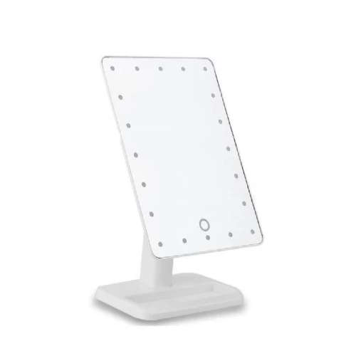 Ashcomonline Touch Screen LED Light Make - Up Mirror - White Lighted Mirror