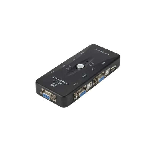 Ashcomonline 4 PORT VGA KVM SWITCH 3 A Automatic Electrical Switch