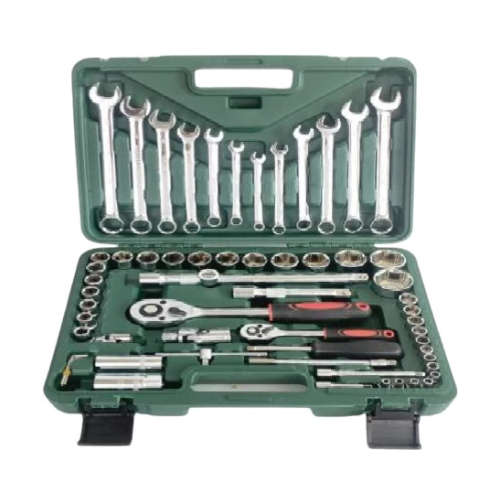 Ashcomonline 61Pcs Tool Set Single Sided Rachet Wrench