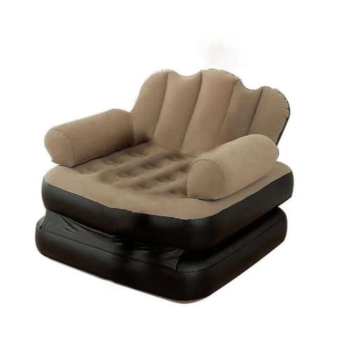 Ashcomonline Inflatable Folding Sofa Bed With Hand Handle NA 1 Seater Inflatable Sofa