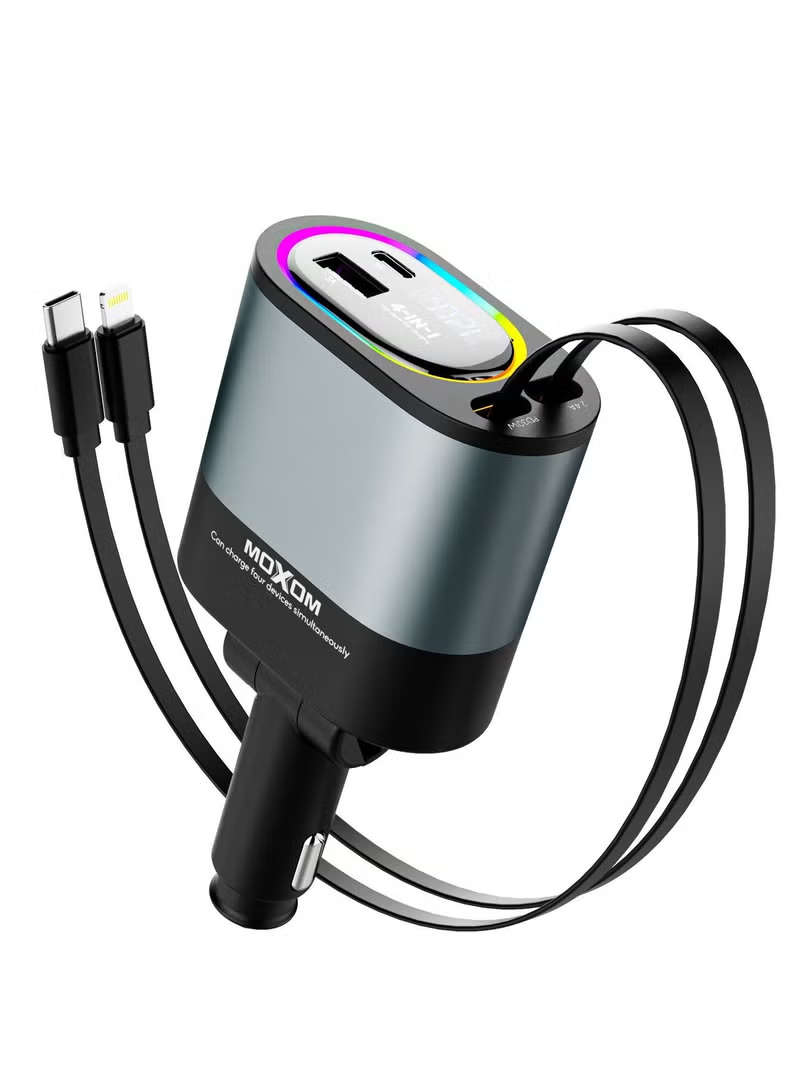 MOXOM v1.0 Car Bluetooth Device with Charger