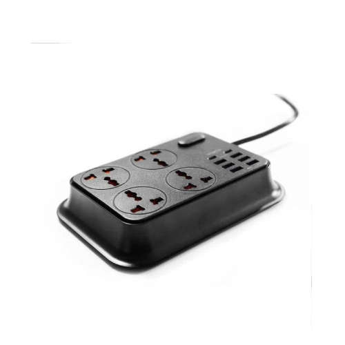 MOXOM 4 Anti-Static Power Socket Worldwide Adaptor