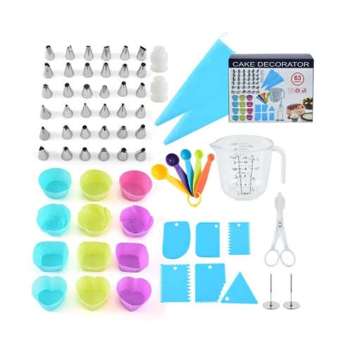 Ashcomonline 63 Piece Cake Decorator Tools Topper