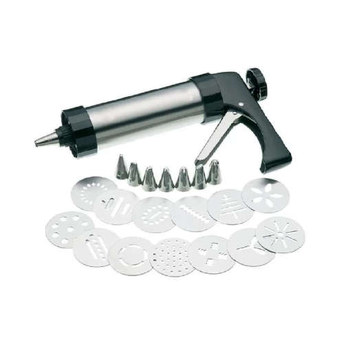 Ashcomonline Stainless Steel Manual Cookie Press And Icing Maker Machine Gun Stainless Steel Cake...