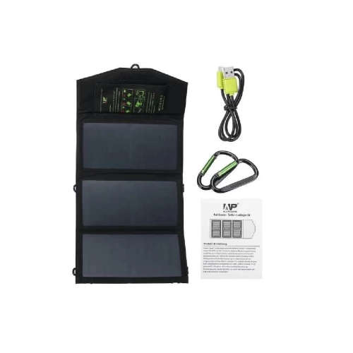 Ashcomonline 5V 21W Waterproof Solar Panel With Folding Bag Solar Panel