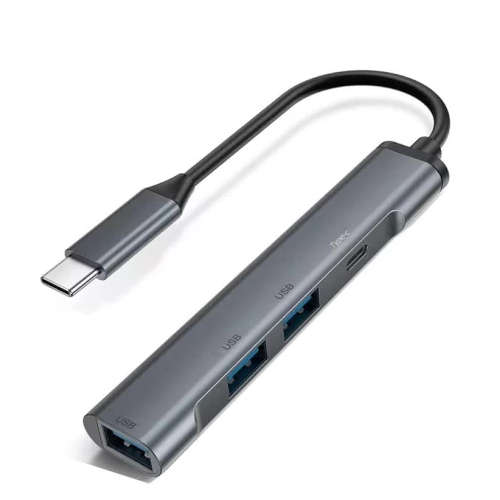 ASHCOMONLINE USB-C Adapter 4-in-1 USB Hub