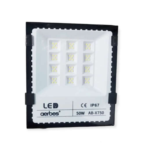 Ashcomonline LED Outdoor Flood Light 50W Solar Light Set