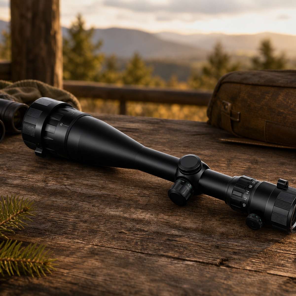 6-24x50 Adjustable Rifle Scope  Precision Optic for Hunting, Sport Shooting and Target Practice