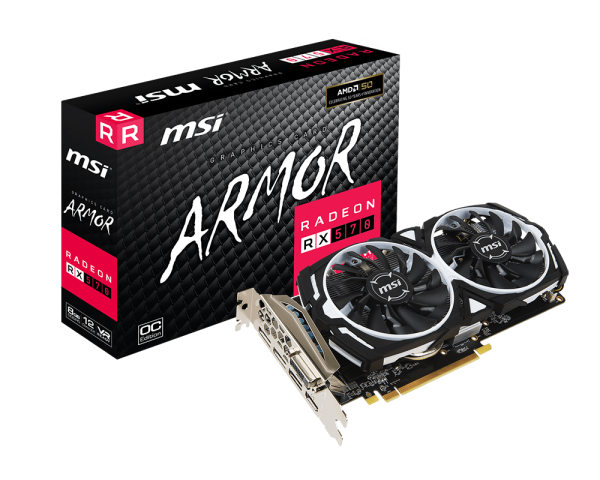 MSI 8gb RX570 Armor OC graphics card brand new with warranty until  2022