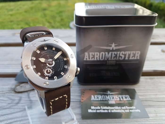 Retail: R12,000.00 AEROMEISTER AMSTERDAM Dual ROTORCRAFT PILOT WATCH BRAND NEW
