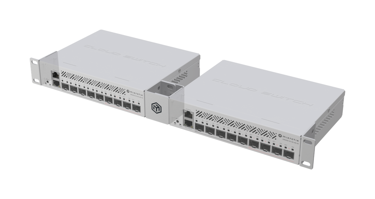 MikroTik 1U Dual or 10" Mounting Bracket |RMK-2/10 - MikroTik 1U Dual or 10" Mounting Bracket |RM...